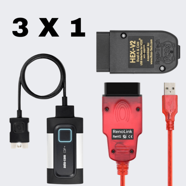 Pack 3x1 diagnostic automobile
